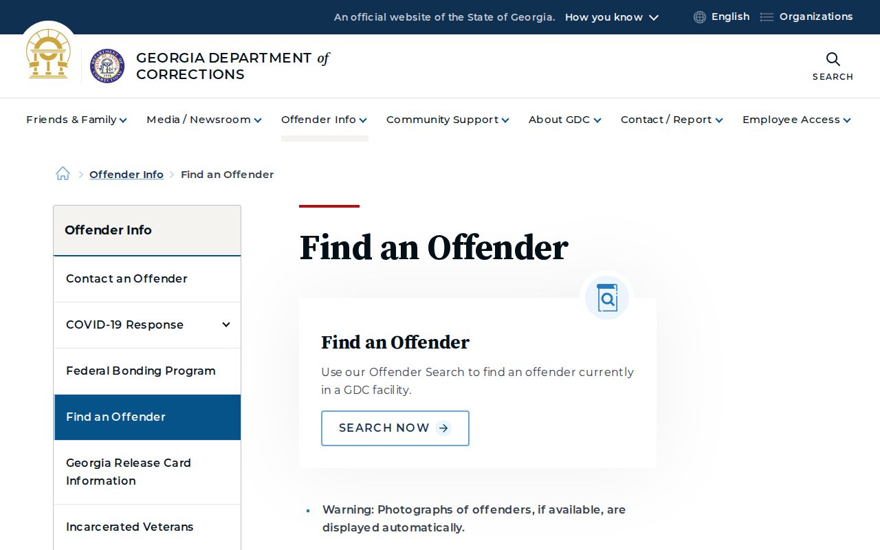 GDC photo notice for mugshots of released Miller County inmates